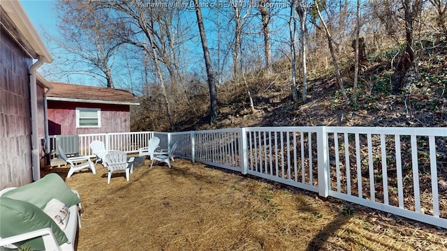 view of yard featuring central AC