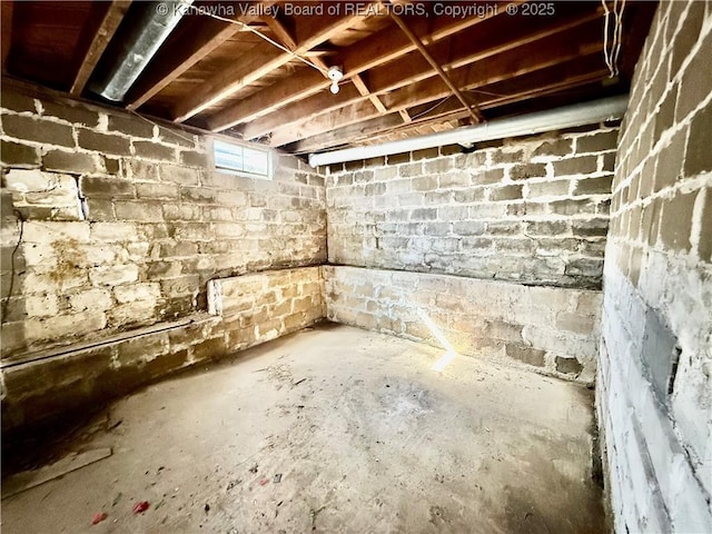 view of basement