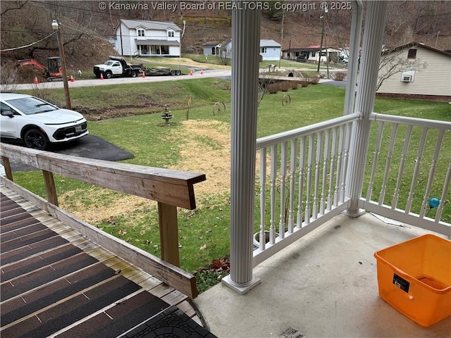 exterior space featuring a porch