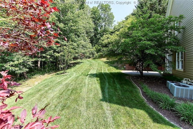 111 Graff Ln, Charleston, WV 25304 - view of grassy yard with central AC
