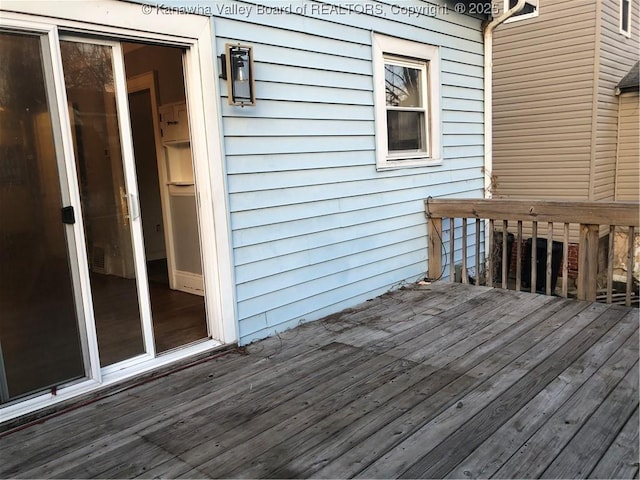 711 Hall St, Charleston, WV 25312 - view of wooden deck