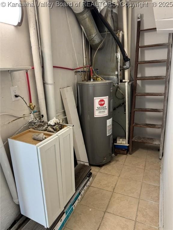 utilities featuring electric water heater