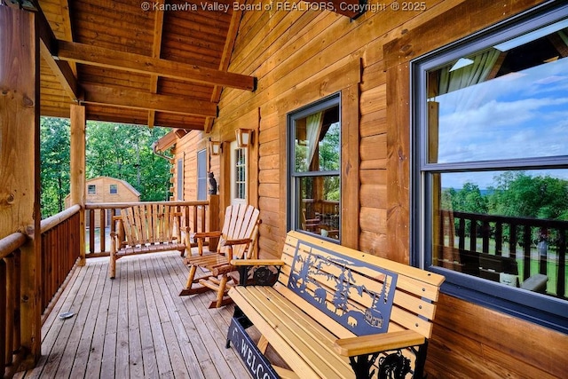 510 Shamrock Dr, Union, WV 26833 - view of deck