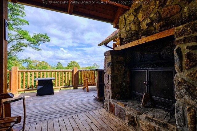 510 Shamrock Dr, Union, WV 26833 - view of wooden deck