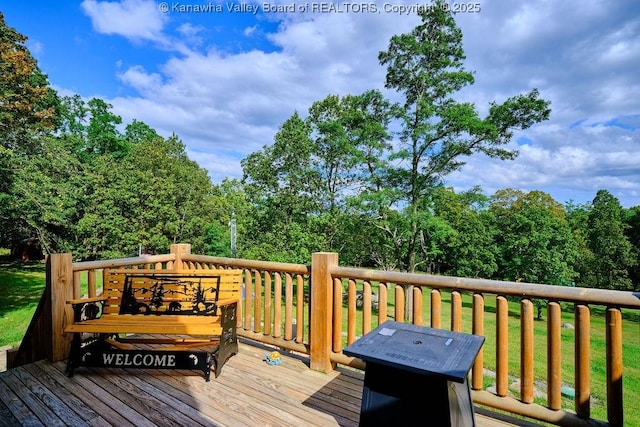 510 Shamrock Dr, Union, WV 26833 - deck with a yard
