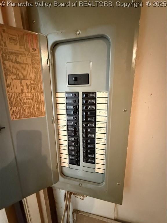utility room featuring electric panel