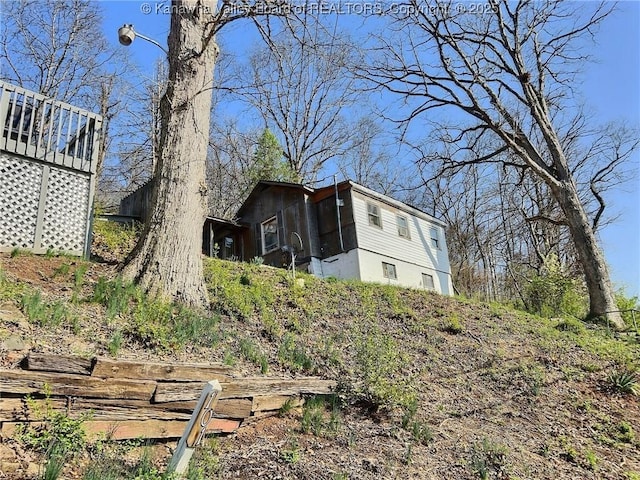 view of home's exterior