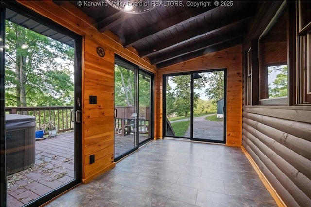 23 Mindia Ln, Alum Creek, WV 25003 - view of unfurnished sunroom
