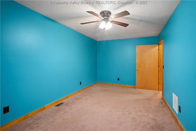 23 Mindia Ln, Alum Creek, WV 25003 - carpeted spare room featuring ceiling fan and baseboards