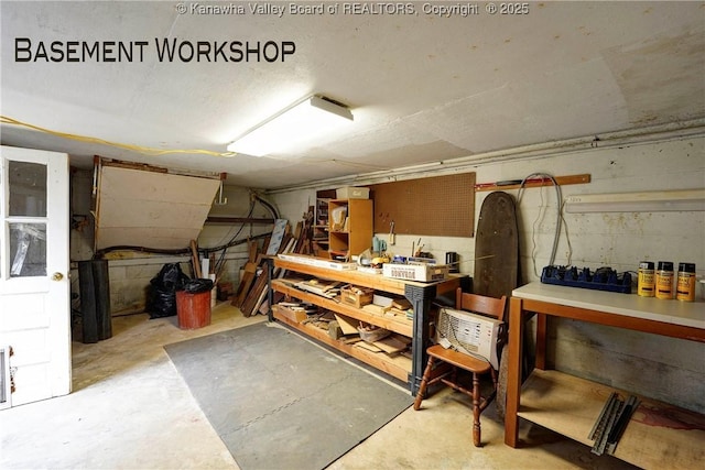 906 Hughes Dr, Saint Albans, WV 25177 - basement with a workshop area
