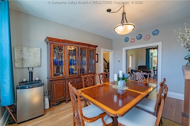 12 Arlington Ct, Charleston, WV 25301 - dining area featuring light wood-type flooring and baseboards
