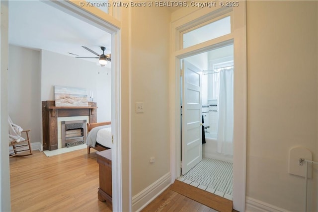 12 Arlington Ct, Charleston, WV 25301 - hallway with light wood finished floors and baseboards