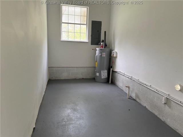 1651 Glenwood Rd, Milton, WV 25541 - basement featuring electric panel and water heater