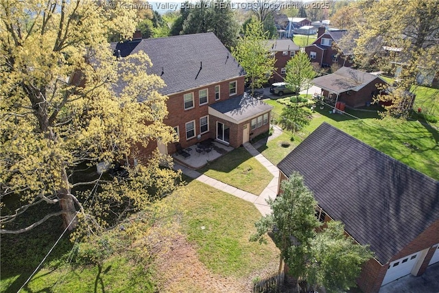 1055 Highland Dr, Saint Albans, WV 25177 - birds eye view of property featuring a residential view
