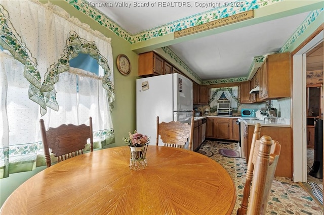 view of dining area