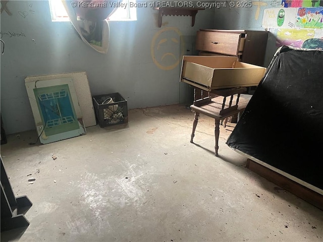 view of basement