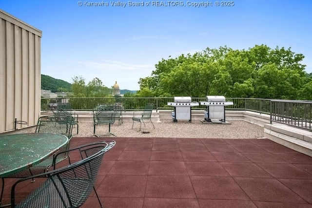 1578 Kanawha Blvd Unit 7C, Charleston, WV 25311 - view of patio / terrace featuring area for grilling, a balcony, and outdoor dining space