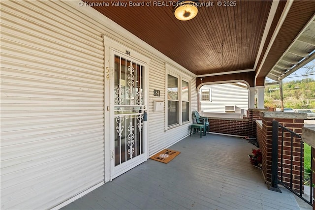 54 Hunt Ave, Charleston, WV 25302 - deck featuring covered porch