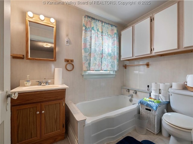 54 Hunt Ave, Charleston, WV 25302 - full bath featuring toilet, a bath, and vanity