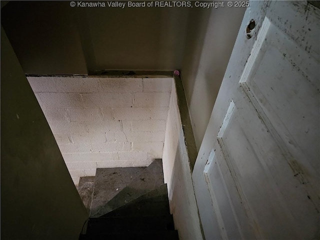 view of stairs