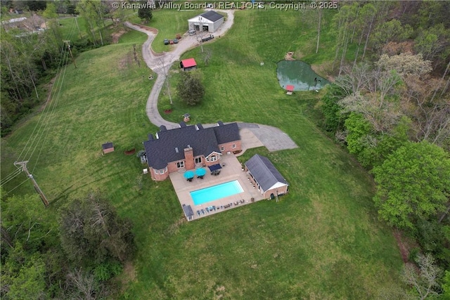 219 Deerhaven Ln, Cross Lanes, WV 25313 - bird's eye view