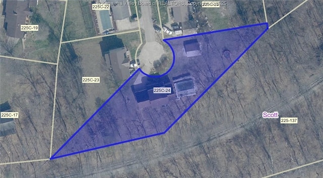 map / location featuring property boundaries highlighted