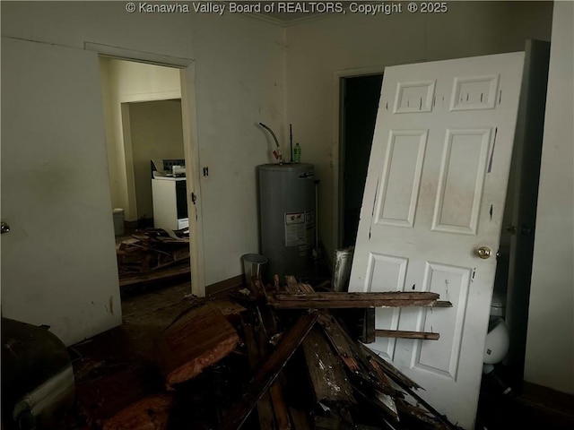 104, 102 1st St, Dunbar, WV 25064 - dining space with water heater