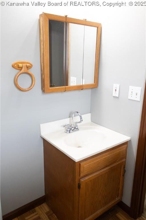 bathroom featuring vanity