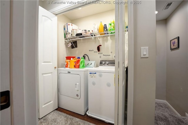 9073 Teays Valley Rd, Scott Depot, WV 25560 - laundry area with washing machine and dryer