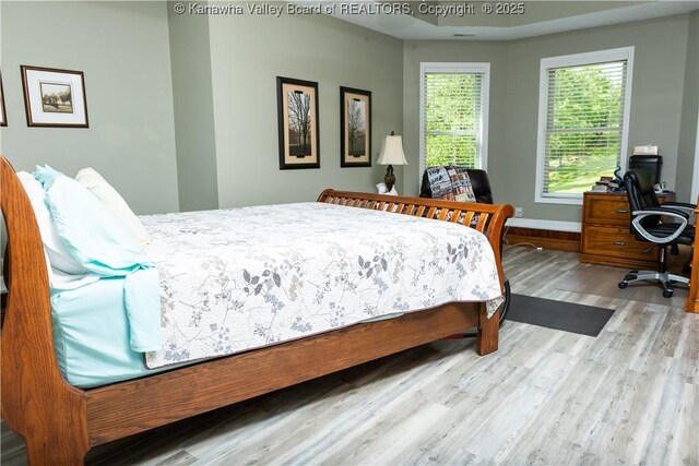 2804 Hash Ridge Rd, Barboursville, WV 25504 - bedroom featuring baseboards and wood finished floors
