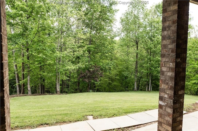 2804 Hash Ridge Rd, Barboursville, WV 25504 - view of yard with a wooded view