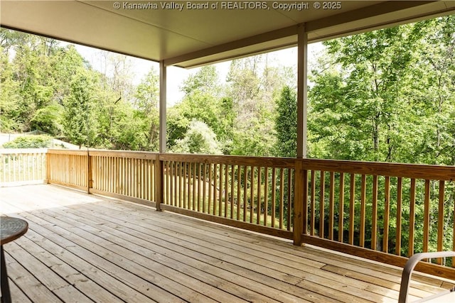 2804 Hash Ridge Rd, Barboursville, WV 25504 - view of wooden terrace
