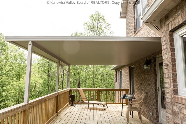 2804 Hash Ridge Rd, Barboursville, WV 25504 - view of deck