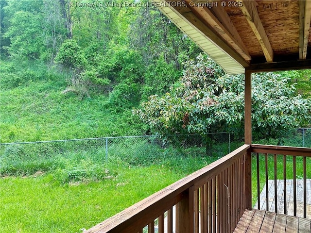 405 Crestview Dr, Charleston, WV 25302 - deck featuring fence