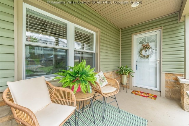 2258 Curtis Ave, Saint Albans, WV 25177 - property entrance featuring covered porch and stone siding