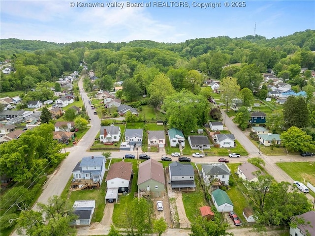 2258 Curtis Ave, Saint Albans, WV 25177 - birds eye view of property with a wooded view and a residential view