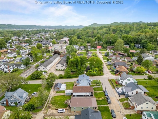 2258 Curtis Ave, Saint Albans, WV 25177 - birds eye view of property with a mountain view and a residential view