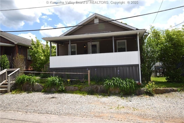 bungalow-style home with covered porch