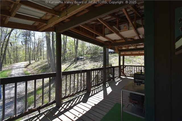 view of deck