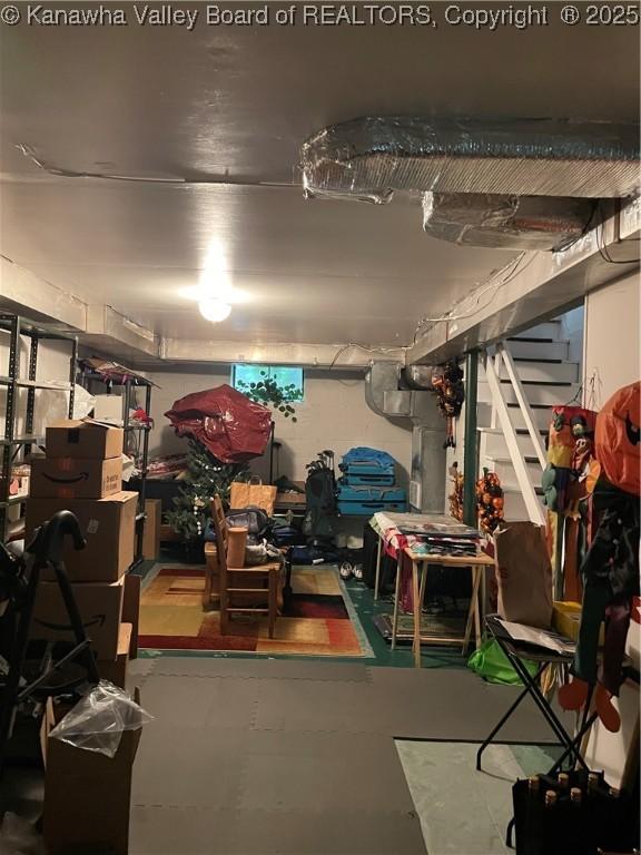 view of storage room