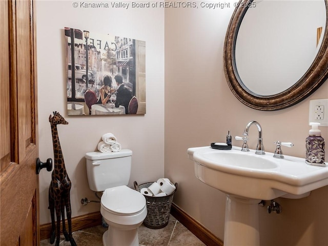 2648 Bedford Chapel, Milton, WV 25541 - bathroom featuring baseboards and toilet