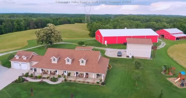 2648 Bedford Chapel, Milton, WV 25541 - aerial view of a heavily wooded area