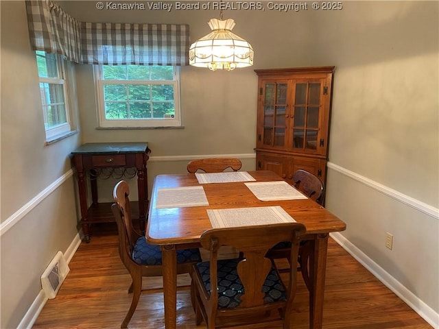 1407 Longridge Rd, Charleston, WV 25314 - dining area with light wood-style flooring and baseboards