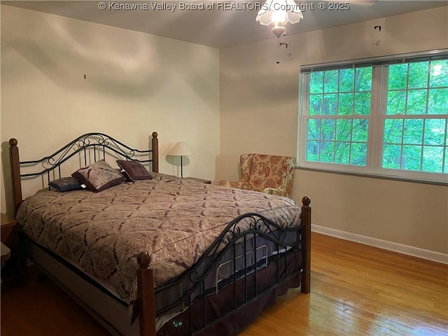 1407 Longridge Rd, Charleston, WV 25314 - bedroom with baseboards and hardwood / wood-style floors