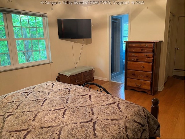 1407 Longridge Rd, Charleston, WV 25314 - bedroom featuring wood finished floors and baseboards