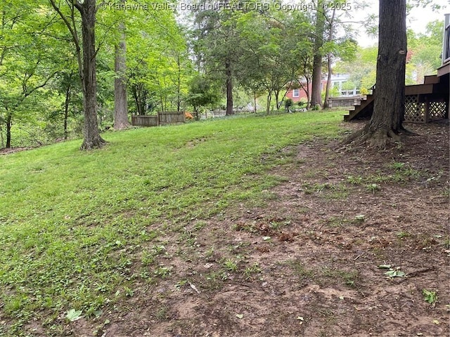 1407 Longridge Rd, Charleston, WV 25314 - view of yard featuring fence