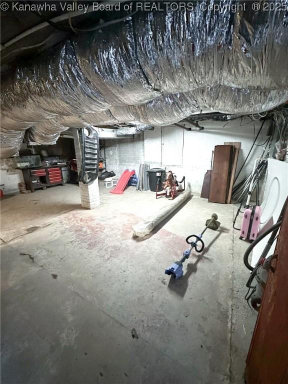 view of below grade area