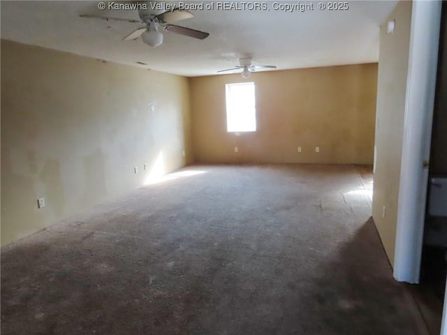 1908 Washington Ave, Saint Albans, WV 25177 - empty room featuring carpet floors and a ceiling fan