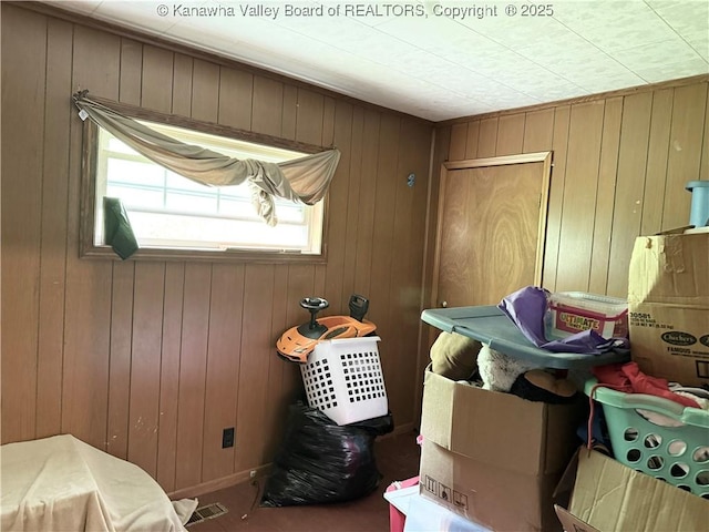 12027 Chap Rd, Wv, WV 25204 - interior space featuring wooden walls