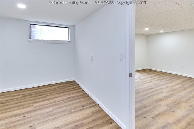4010 Virginia Ave SE, Charleston, WV 25304 - basement featuring wood finished floors, recessed lighting, and baseboards
